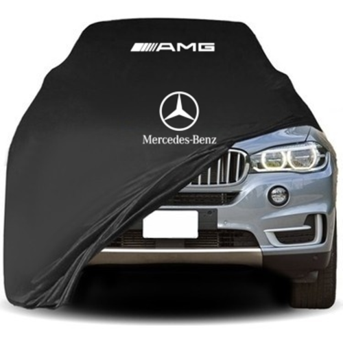 Black Car Cover For Mercedes-Benz GLE AMG SUV Dust Proof Windproof Combing Cover