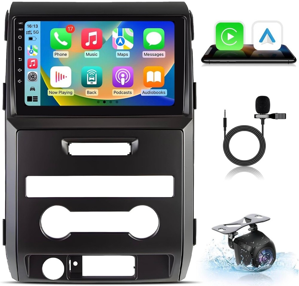 Jufodrca Car Radio for Ford F150 2009 2010 2011 2012: [2G+64G] 9 inch 1280 * 800