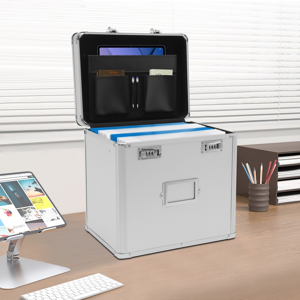 Lockable Metal File Box Storage Cabinet for Garage Home or Office