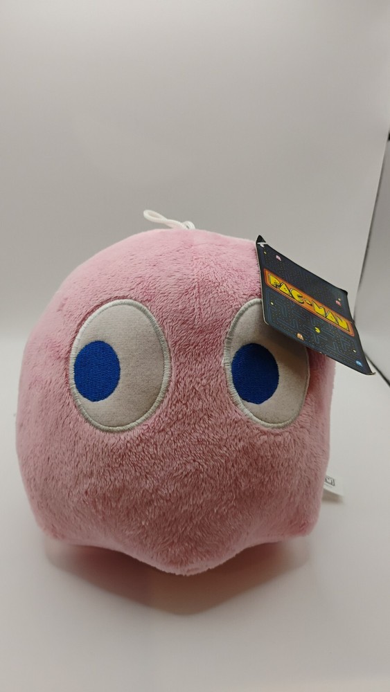 Brand New! Soft Stuffed Plush Pink Ghost PINKY Pac-Man Bandai Namco 7