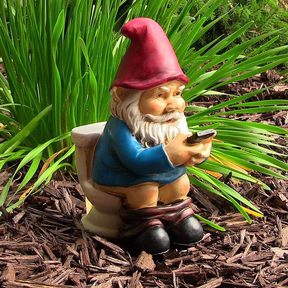Garden Gnome Statue Resin Home Lawn Ornament