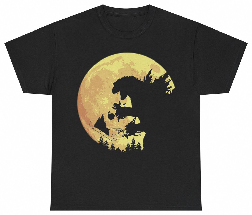 Christmas Godzilla Santa Claus Funny Vintage Gift S-5XL T-Shirt Men Women Unisex