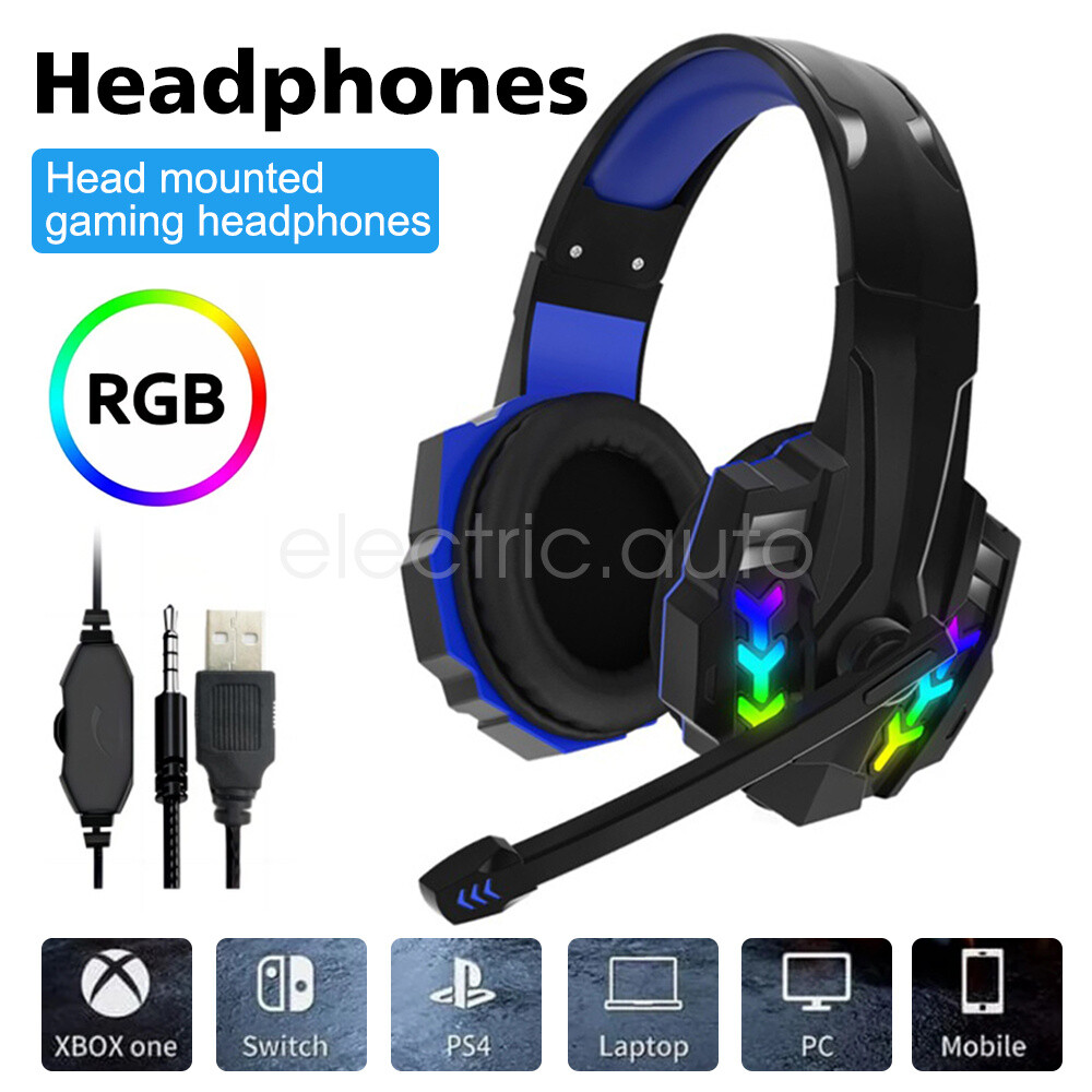 RGB Gaming Headset with Stereo Bass HIFI Sound & Noise Cancellation