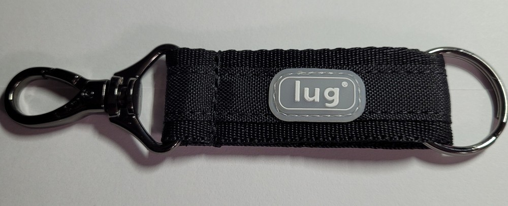 Brushed Black Link Key Chain Key Fob Lug Brand New In Package