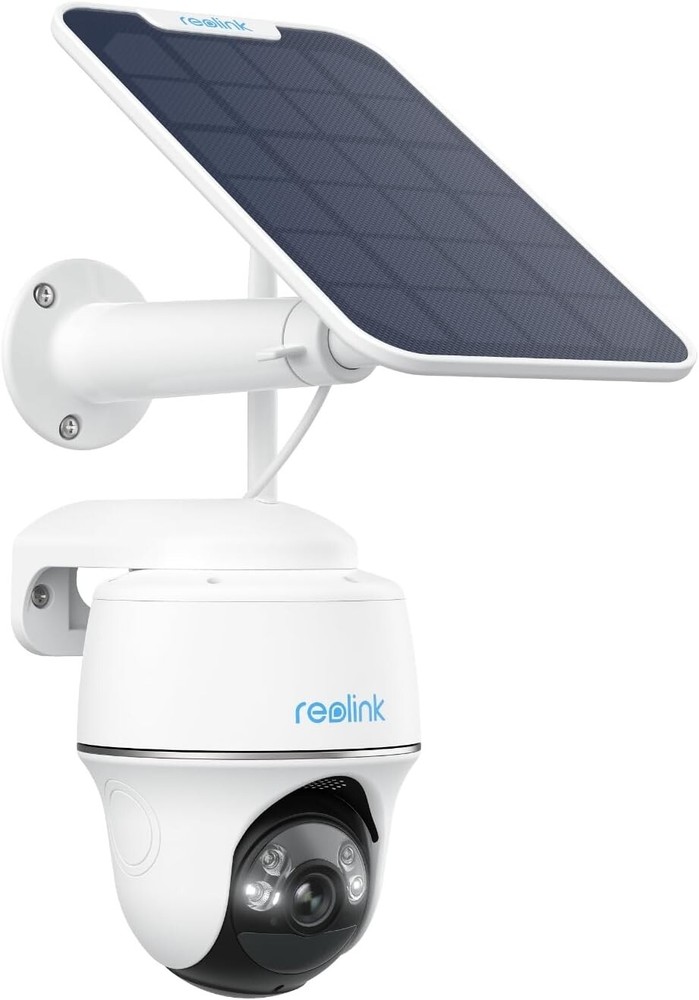 2K Solar-Powered Smart Security Camera with Night Vision and Alerts
