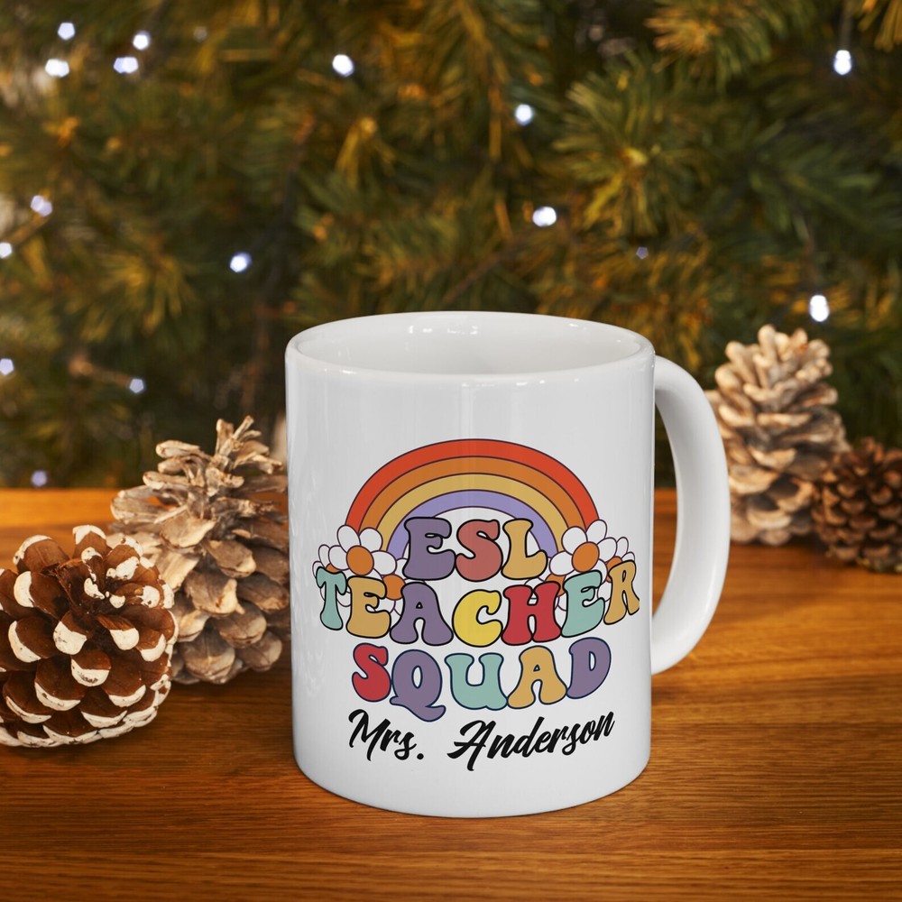 Personalized Esl Teacher Dream Team Squad Mug Custom Teacher Gifts Thank You