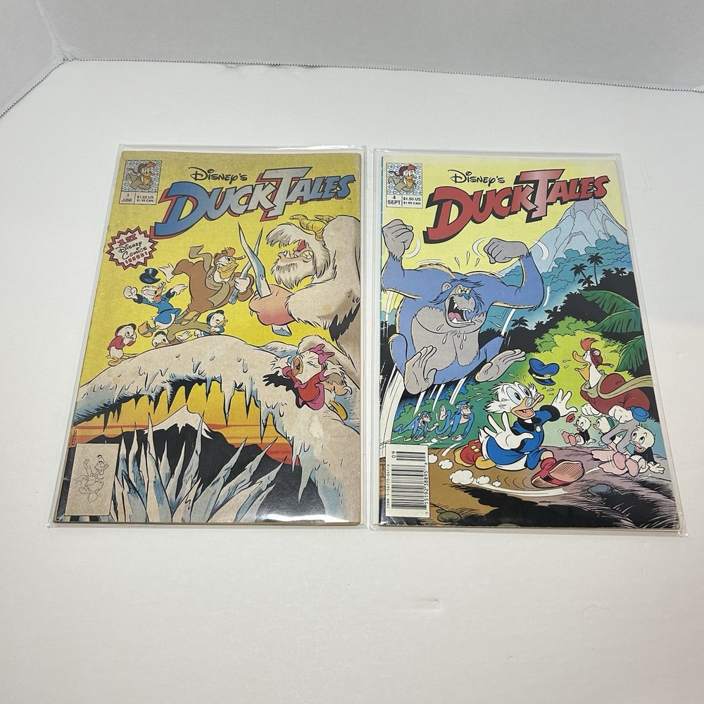 Disney's Ducktales #1 And #4 1990 - 1st Disney Comics Issue - Newsstand Edition