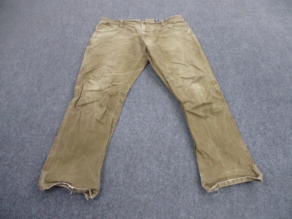 Kuhl Pants Adult 40 X 32 Brown Canvas Outdoor Faded Work Rydr Lean Hiking Mens