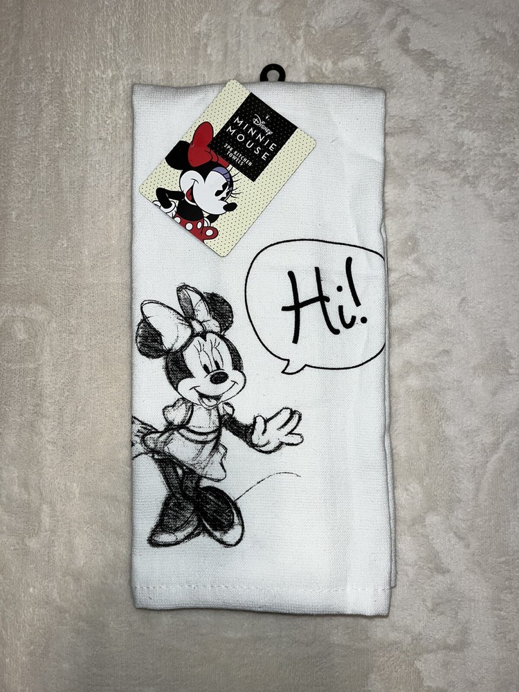 Disney Minnie Mouse Sassy Hi 2-Pack Soft Hand Bath Towels