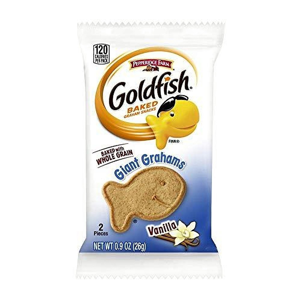 Pepperidge Farm Goldfish Whole Grain Giant Grahams, Vanilla, 300 Packs