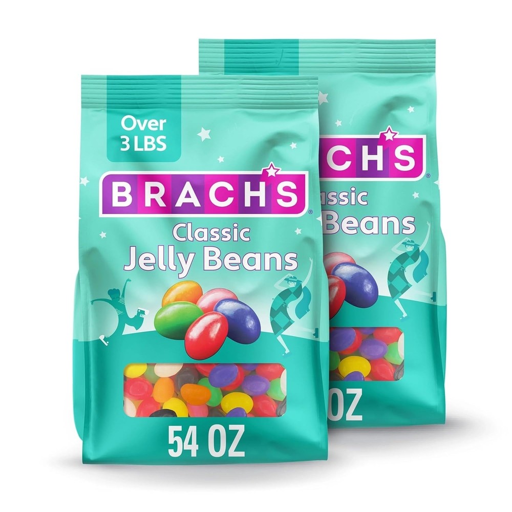 Brach's Assorted Flavor Jelly Beans in 54oz Bulk Bag, 2 Count