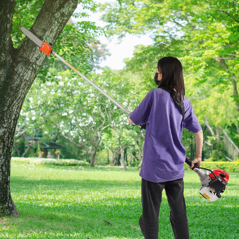 43cc 2-Stroke Gas-Powered 12-Inch Tree Branch Pruner Chain Saw Trimmer