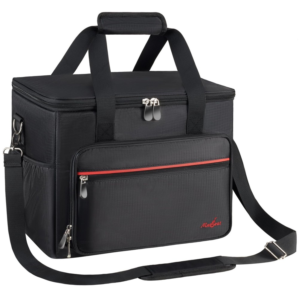 Microphone Case for 8 Mics, Travel Microphone Bag with Foam for Wired and Wir...