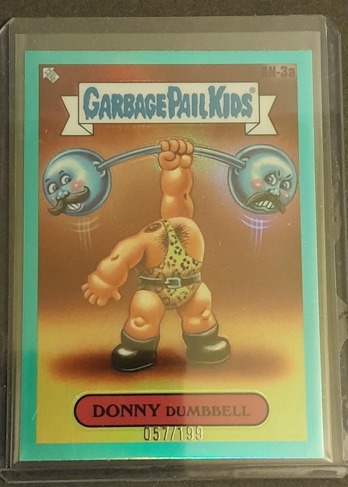 2024 Garbage Pail Kids Chrome 7 Aqua Refractor AN-3a Donny Dumbell SN 57/199 Rare Card