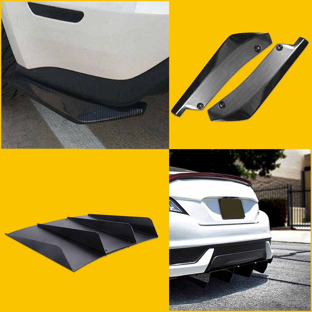 For Subaru Impreza WRX Rear Diffuser Rear Spats Splitter Bumper Spoiler Chin Lip