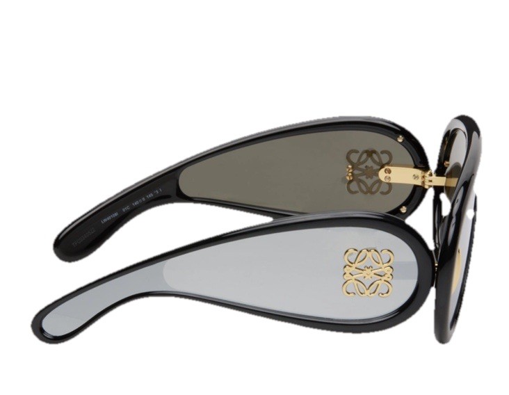 Loewe Black  Wave Mask Sunglasses LW401081  Made In Italy