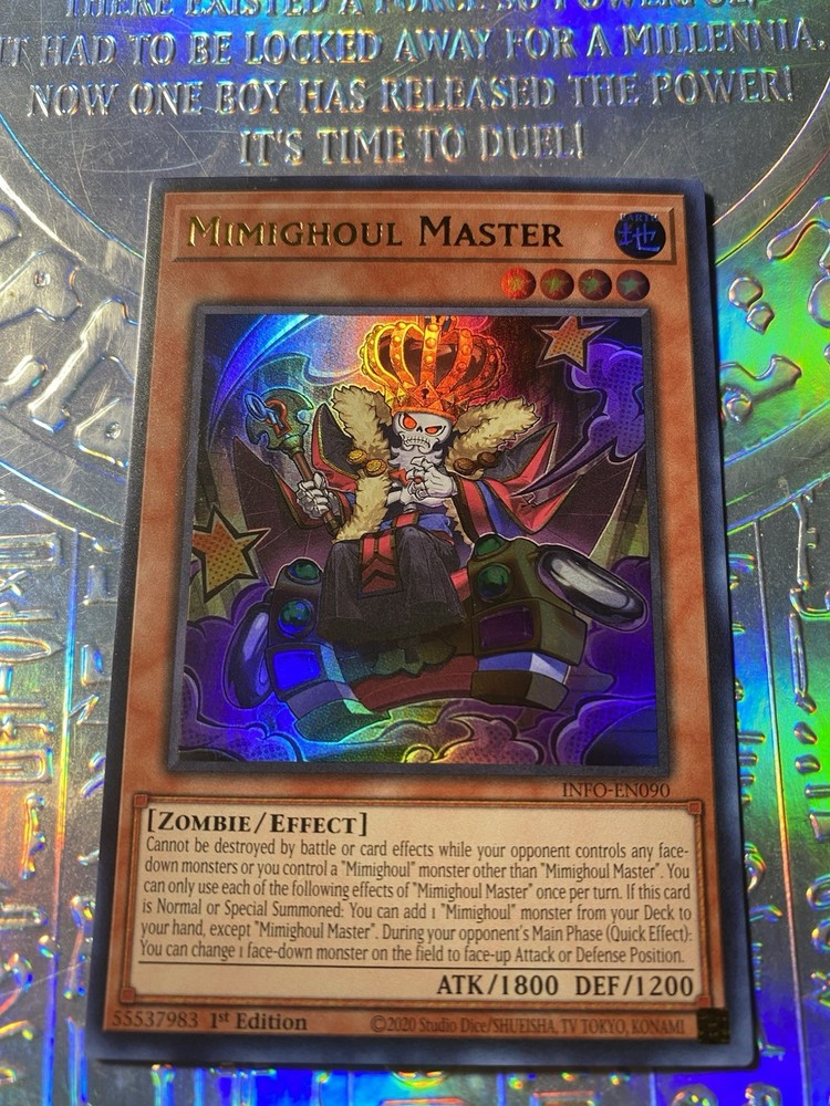 YuGiOh Mimighoul Master Ultra Rare 1st Ed NM INFO-EN090