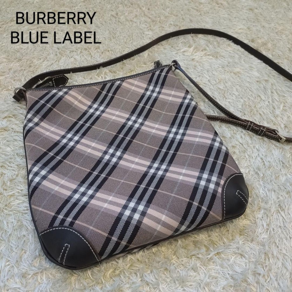 Burberry Blue Label Nova check Shoulder Bag Check Women Authentic Used Excellent