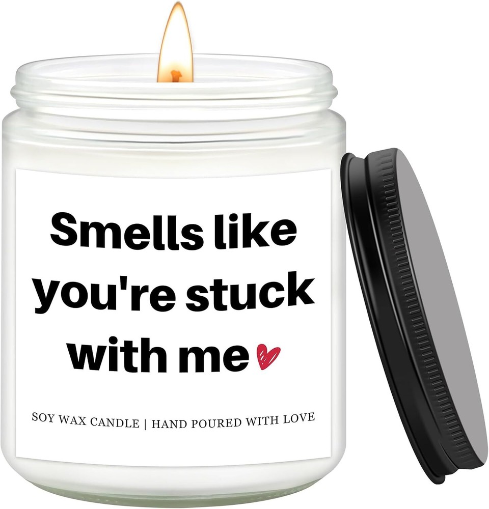 Romantic Valentine's Day Scented Candle Gift for Her or Him  -image