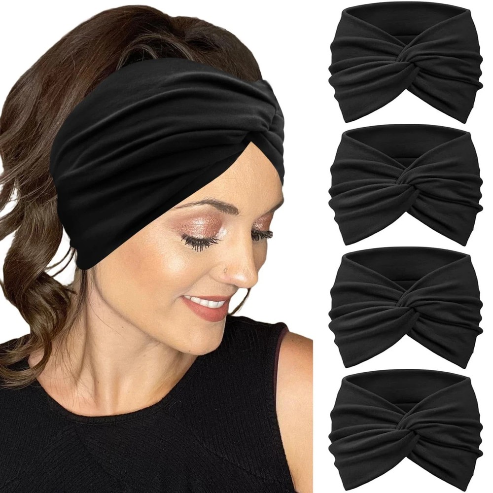 IVARYSS Extra Wide Headbands for Women Non-Slip, 7'' Large Twist Knotted Stre...
