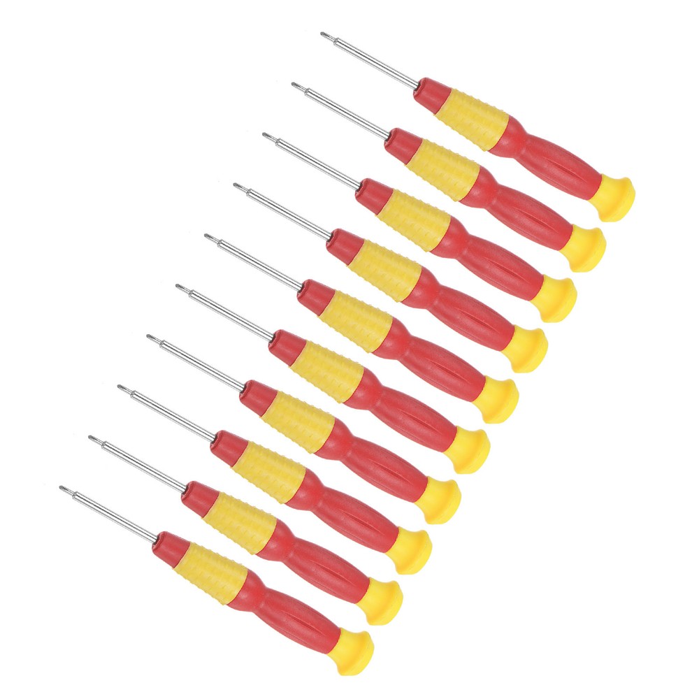 10pcs 1.5mm Phillips Screwdriver Set with Anti-Slip Handle 118mm