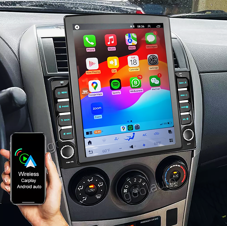 9.7'' Android 14 Car Stereo Radio GPS Navi For 2009-2013 Toyota Corolla Carplay