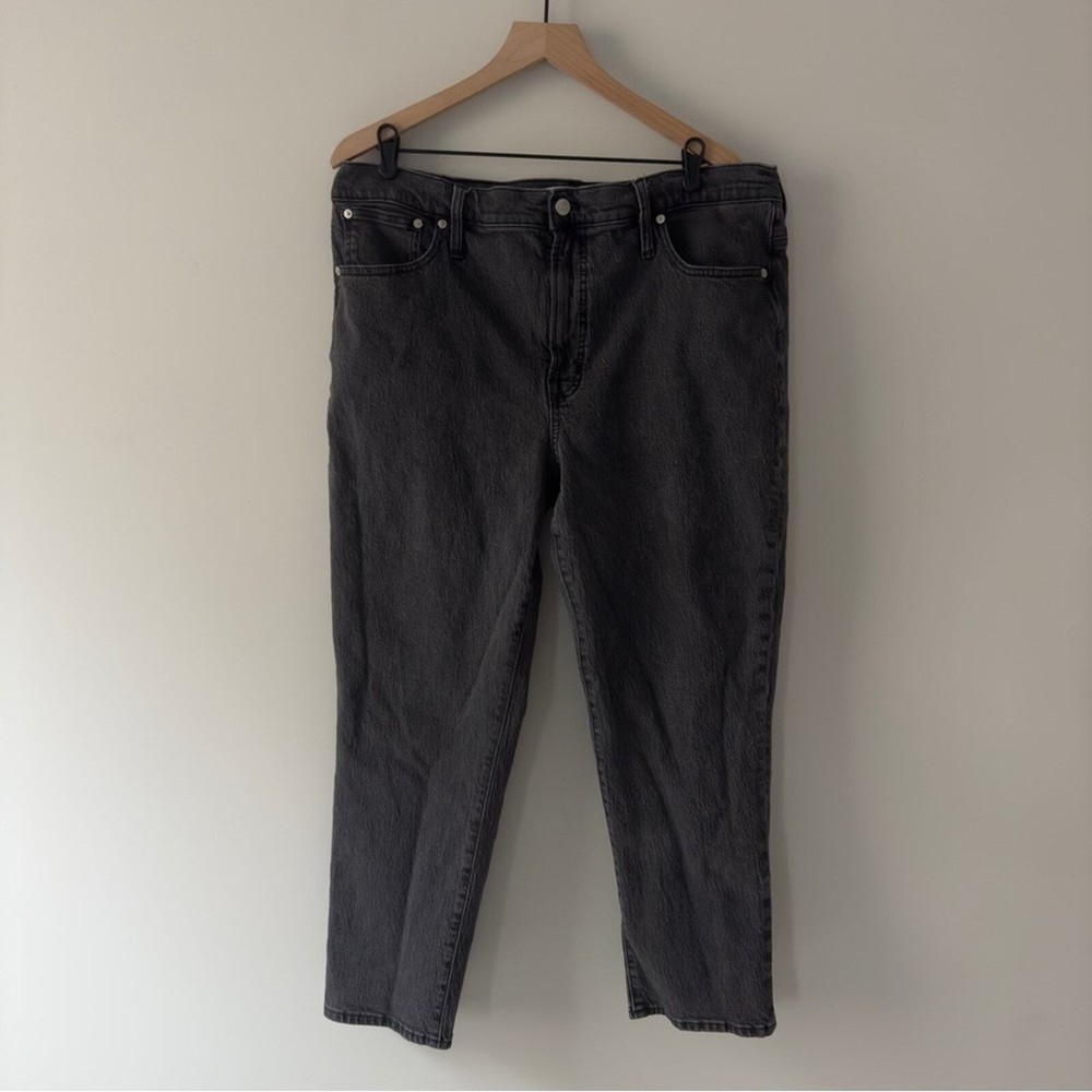 Madewell Perfect Vintage Jean in Denim with Zip Button and Logo Belt Loops