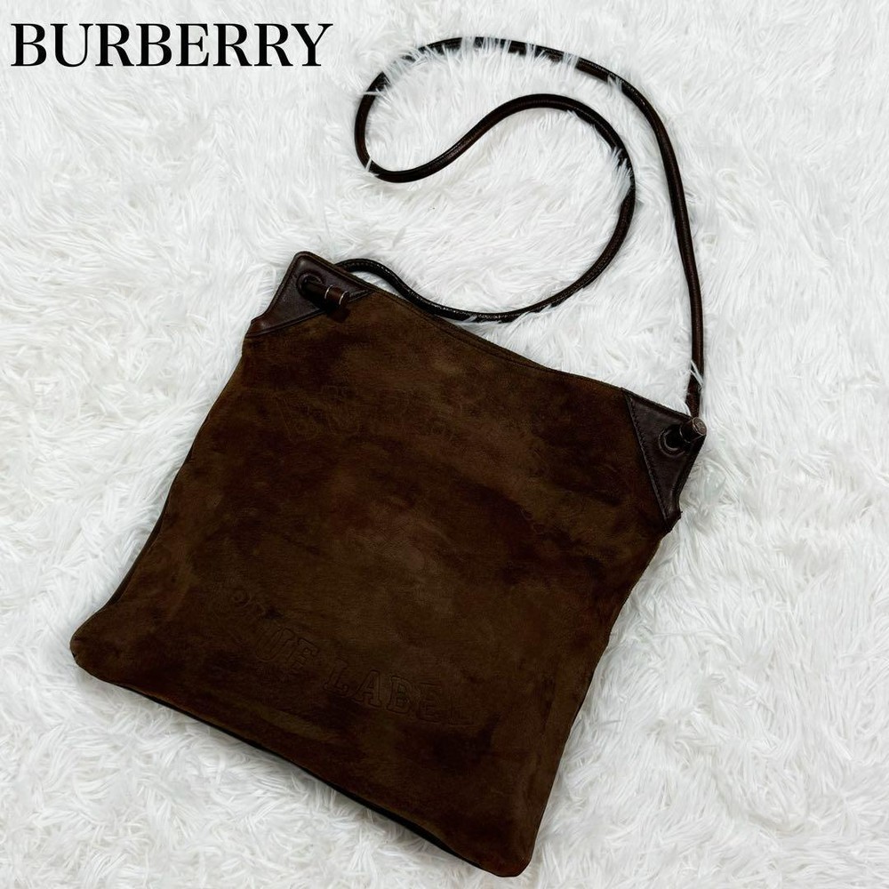 Burberry Blue Label Logo Embossed Shoulder Bag