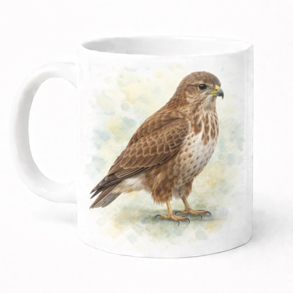 Buzzard Ceramic Mug Brew Crew Gifts Beige 11 Oz Dishwasher Microwave Safe