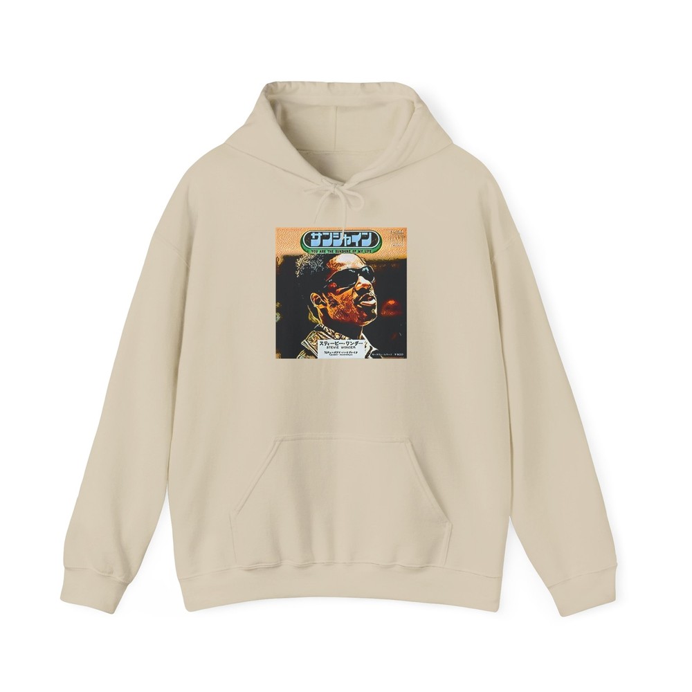 Stevie Wonder Graphic Print Art LS Crew Unisex Heavy Blend™ Hooded Sweatshirt