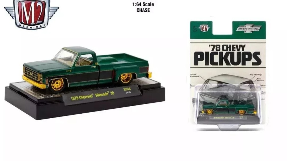 M2 Machines Gold Chase 1978 Chevrolet Silverado 30 1:64 Diecast