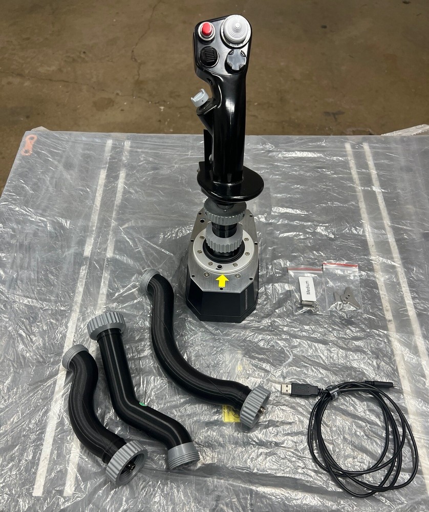 Thrustmaster AVA Base And Warthog HOTAS Grip With QR4Rigs Extension Add-ons