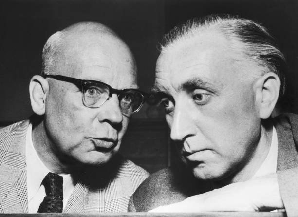 General Karl Oberg And Helmut Knochen Paris Military Court 1954 Old Photo