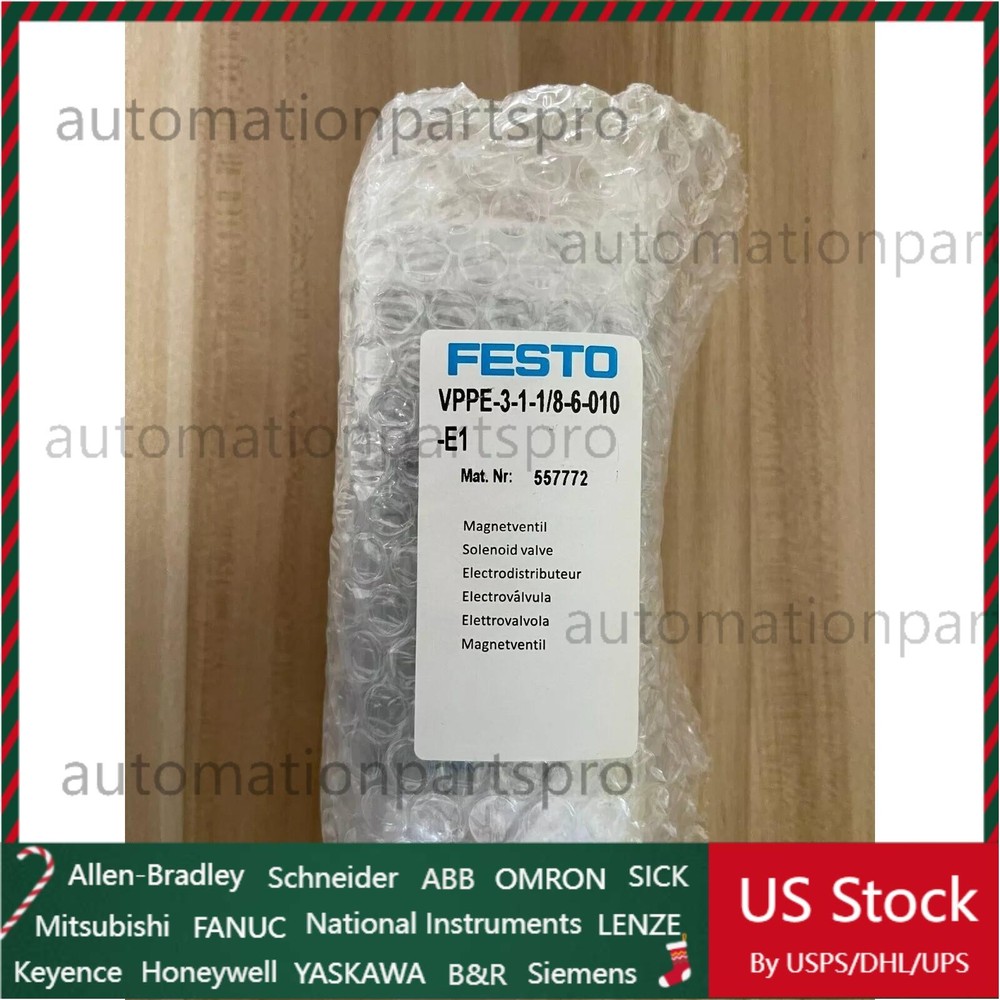 New VPPE-3-1-1/8-6-010-E1 FESTO 557772 Proportional Valve Fast Shipping