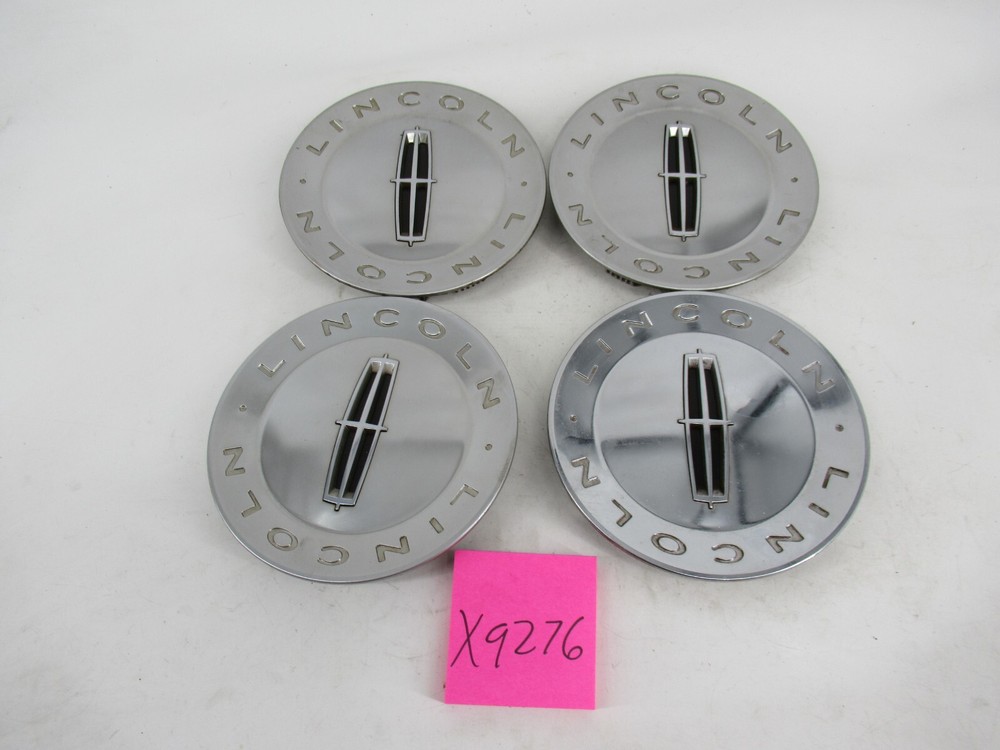 Lincoln Center Caps Hubcaps Navigator Mark LT 7L74-1A096 OEM Set Chrome 3651