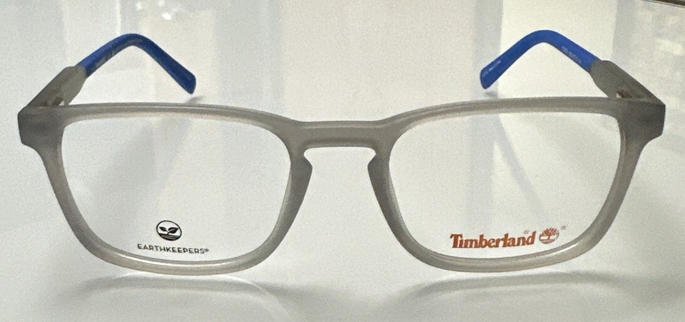 Timberland TB1624 Crystal/Blue 020 Optical Men Plastic Eyeglasses 52-19-145mm
