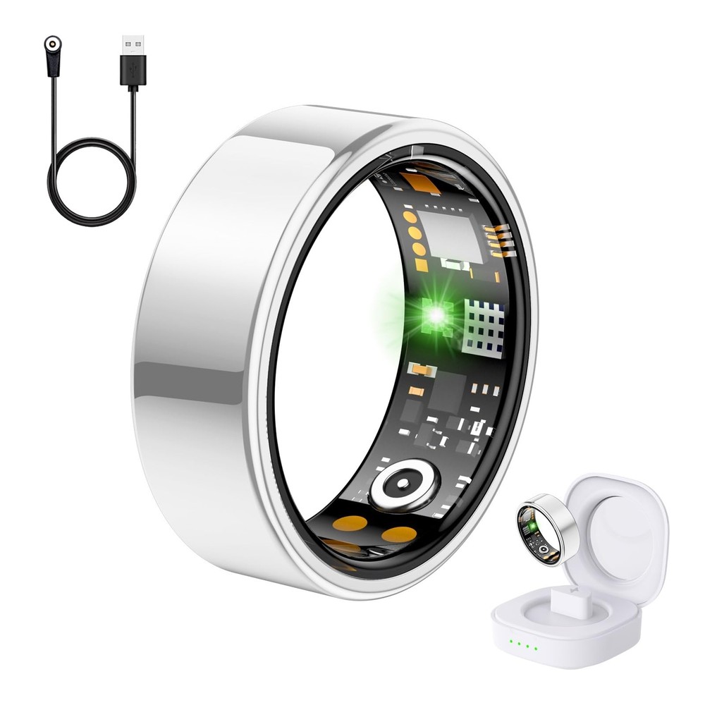 Smart Health Tracker Ring for Women & Men with Heart Rate & Blood Oxygen Monitoring