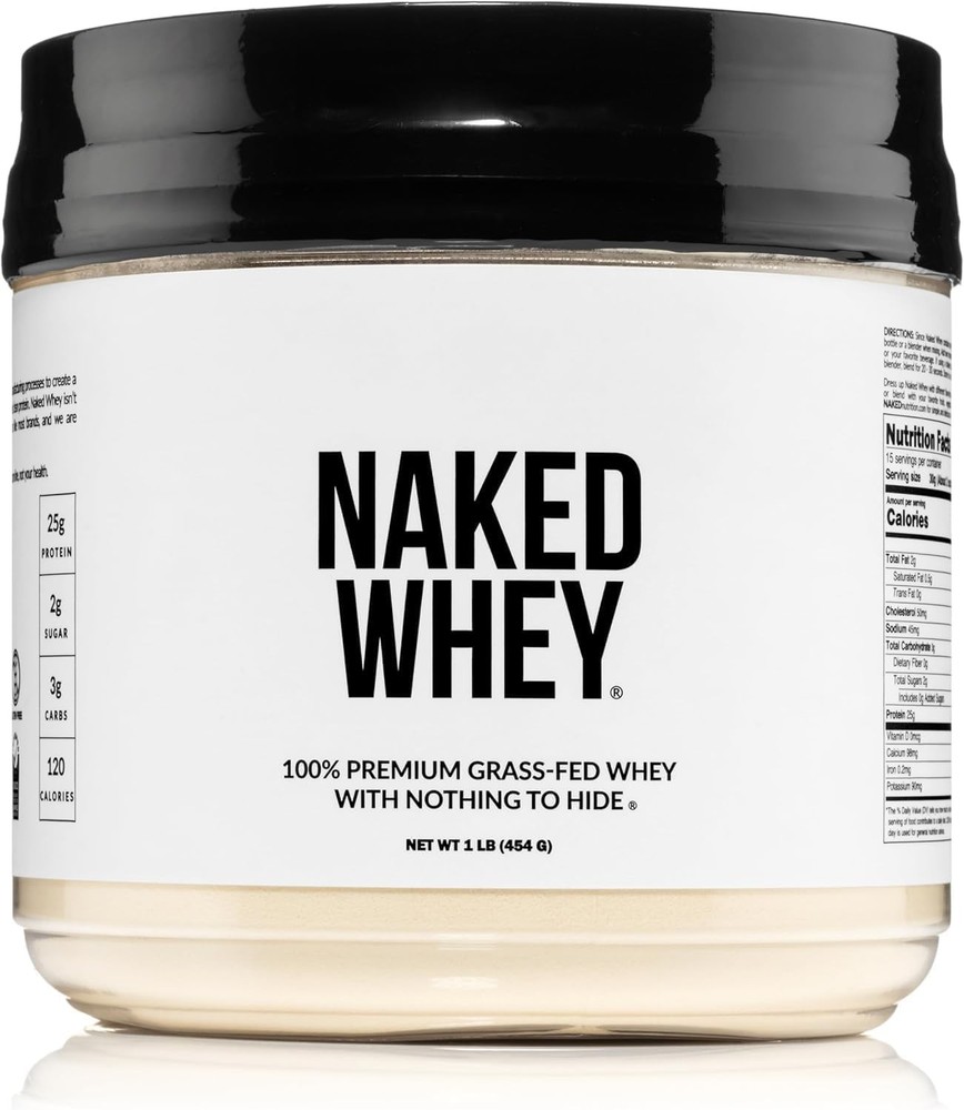 NAKED Whey 1Lb Grass Fed Pure Protein Powder Single Ingredient