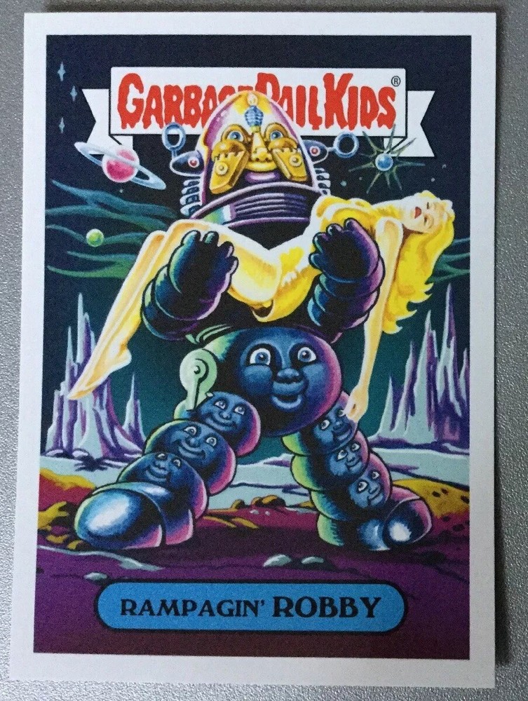 Garbage Pail Kids Oh The Horror Sticker Rampagin’ Robby Retro Sci-Fi 11a