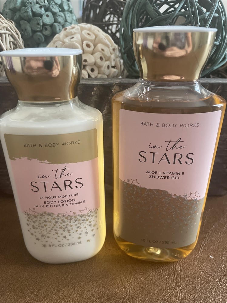 Set of Bath & Body Works IN THE STARS Shower Gel 10 oz & Body Lotion 8 oz NEW
