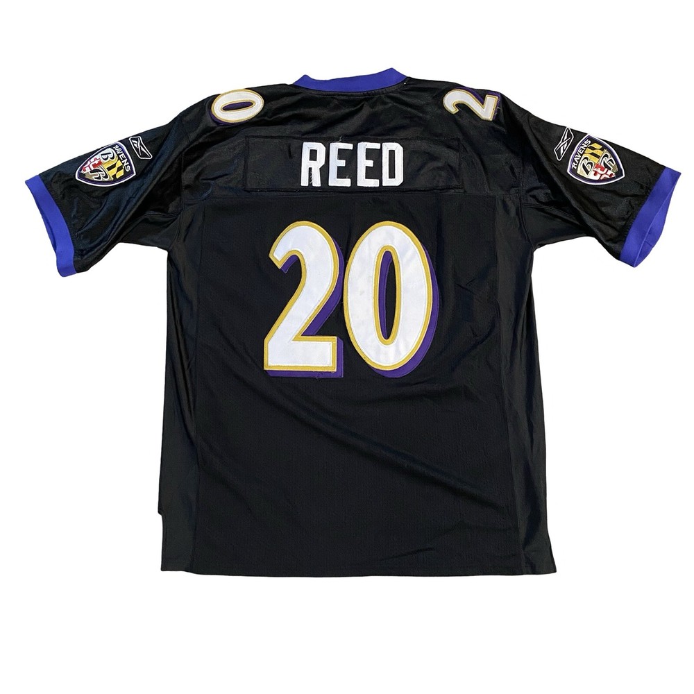 Vintage Reebok Authentic On Field Baltimore Ravens Ed Reed Jersey Men Size 48 XL