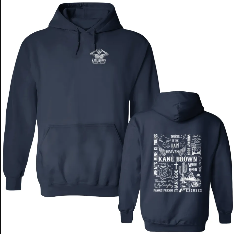 2 sided hoodie, Vtg Kane Brown Drunk Or Dreaming Tour 2022 Hoodie, gift for fans