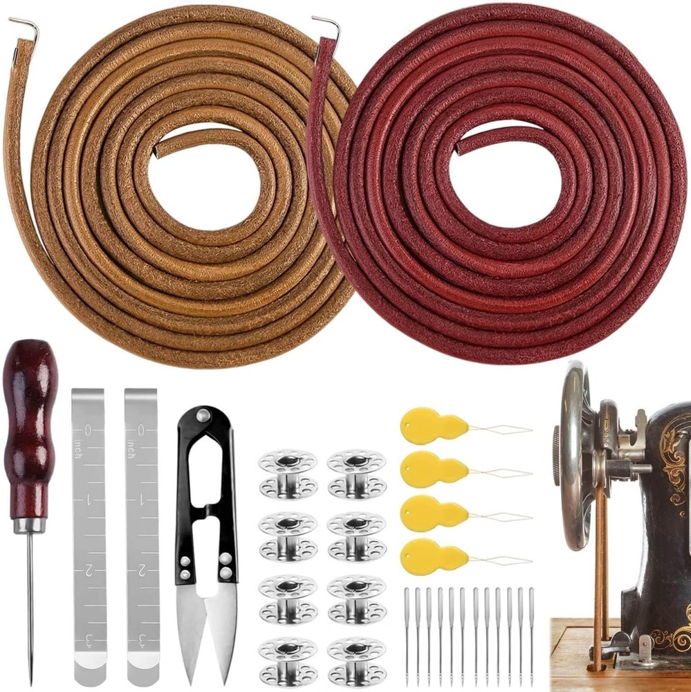 2 PCS Treadle Sewing Machine Belt, 72 Inch 3/16