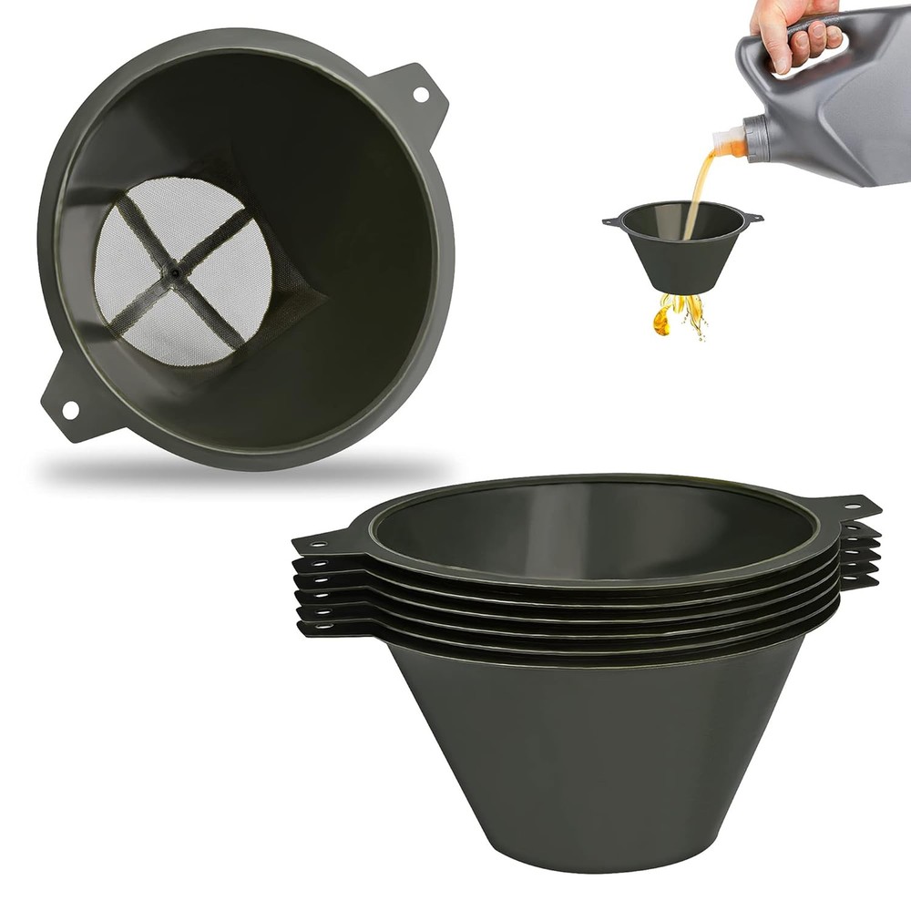 100mm Transparent Plastic Paint Filter with Fine Nylon Mesh Strainer