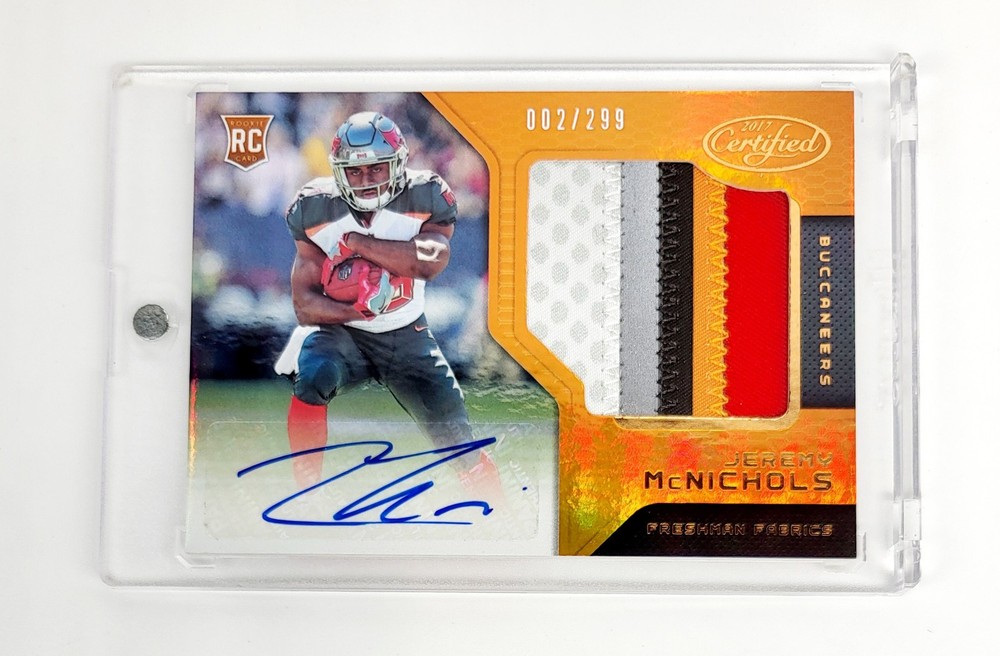 2017 Jeremy McNichols Boise State Broncos RPA Patch Auto RC Mint #/ED Certified