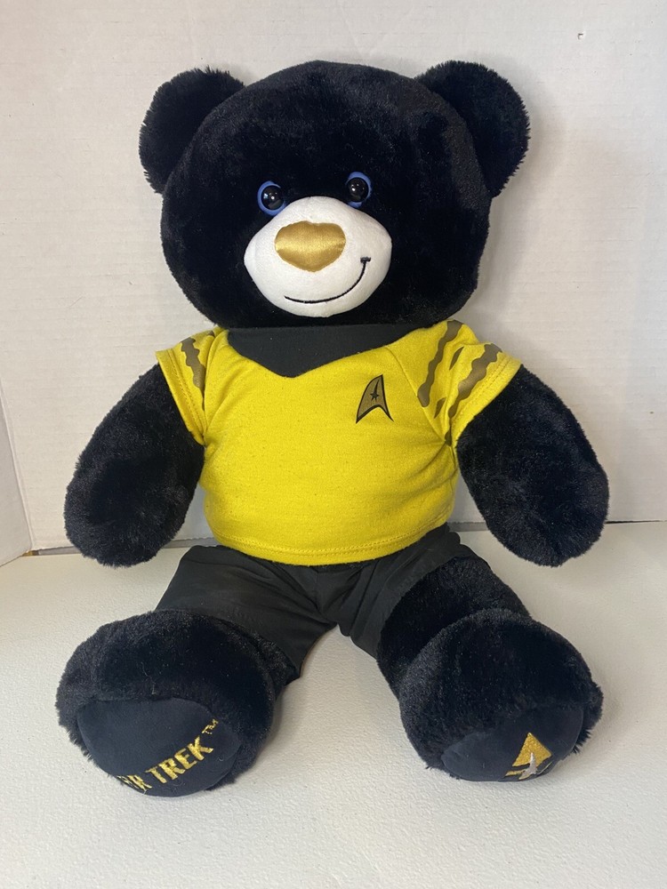 Build A Bear Star Trek 50th Anniversary Black Bear Retired Plush Stuffed Animal