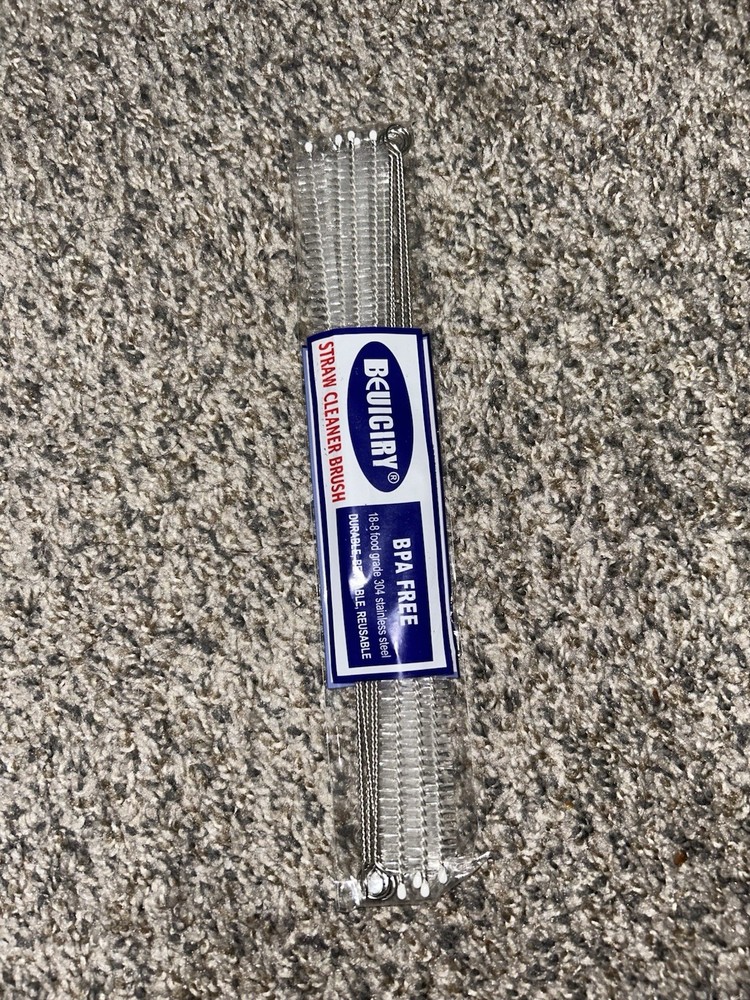 Extended 12-Inch Straw Cleaner Brush with 12mm Wide Pipe Cleaners  