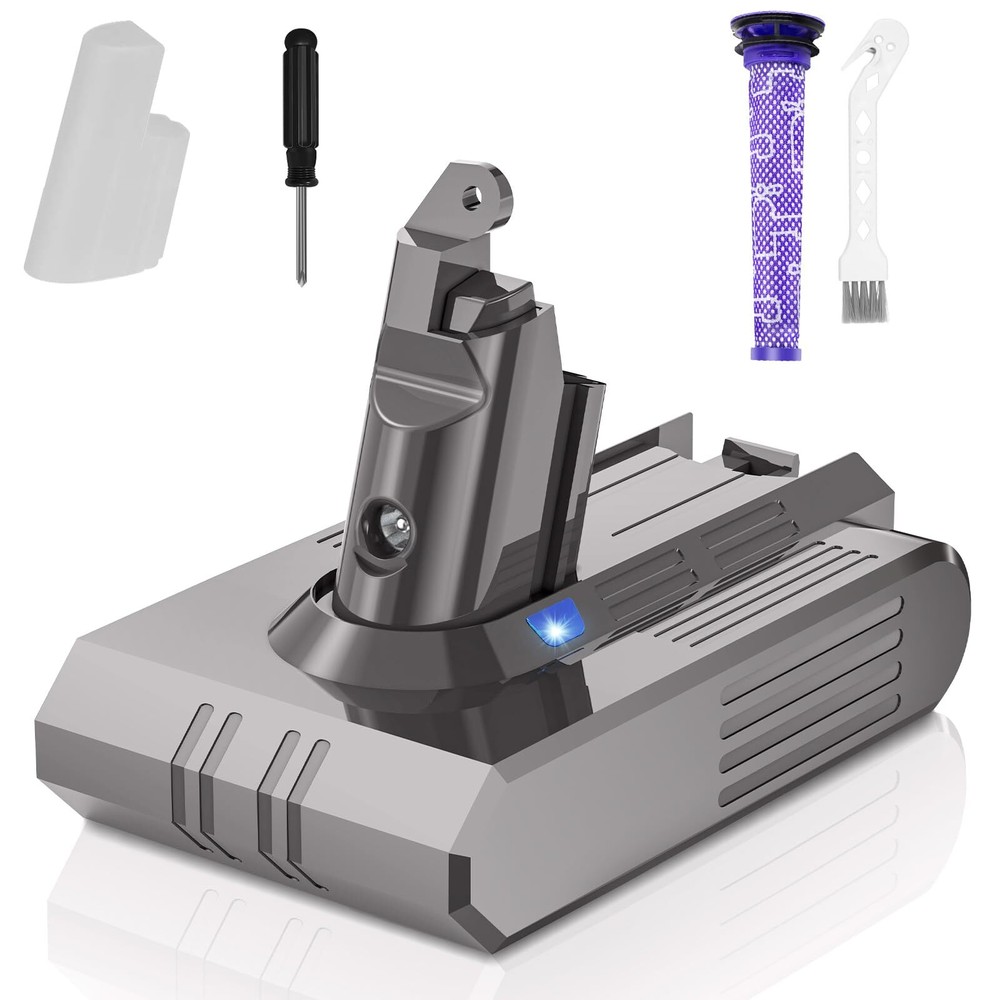 V6 Battery Replacement 6.0Ah 21.6V Lithium ion Battery Compatible with V6 Ani...