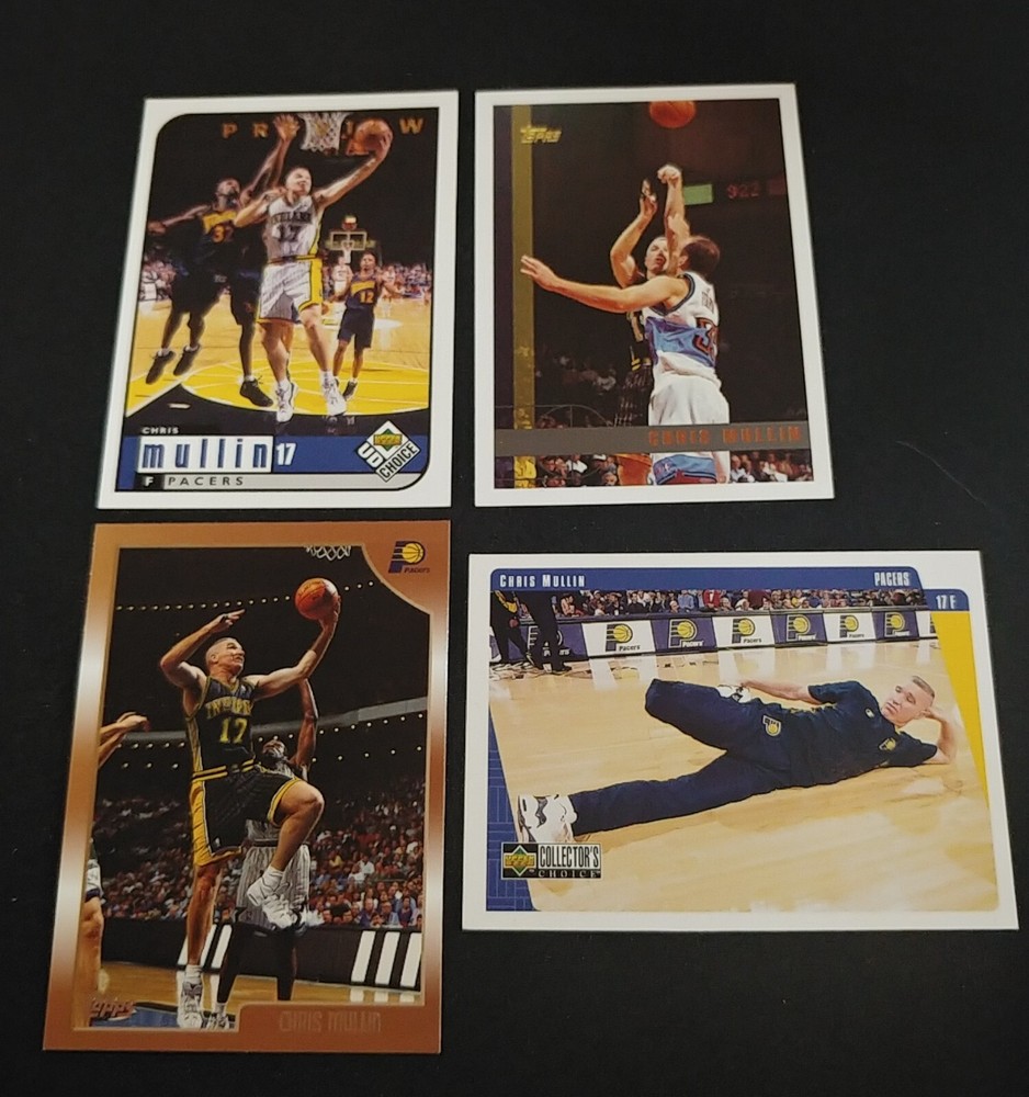 Chris Mullin Lot Of 4 Nba Basketball Cards - Indiana Pacers All-Star