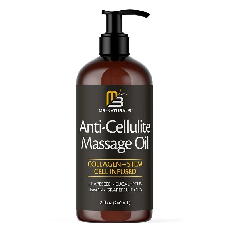 Anti Cellulite Massage Oil for Massage Therapy - Collagen and Stem Cell Skin Tig